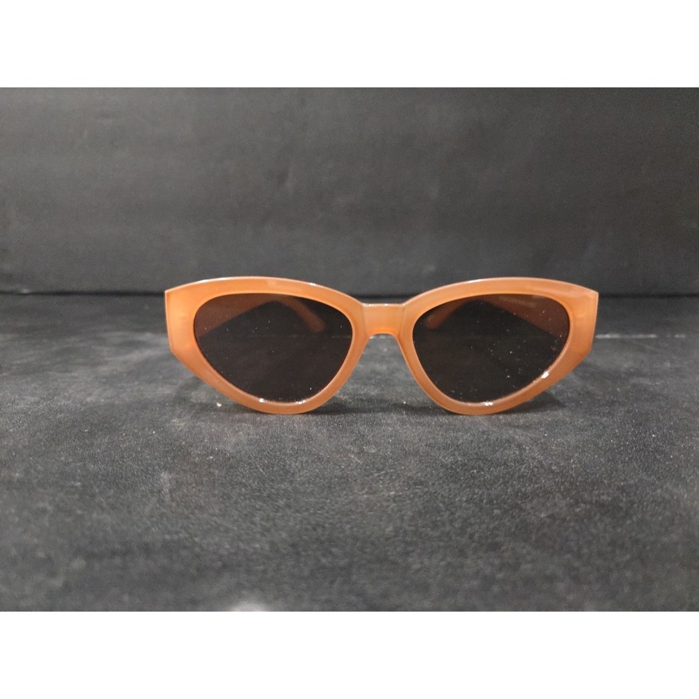Rubi Taylor Cat Eye Sunglasses, Peach Terracotta, Retro Style Women's Eyewear